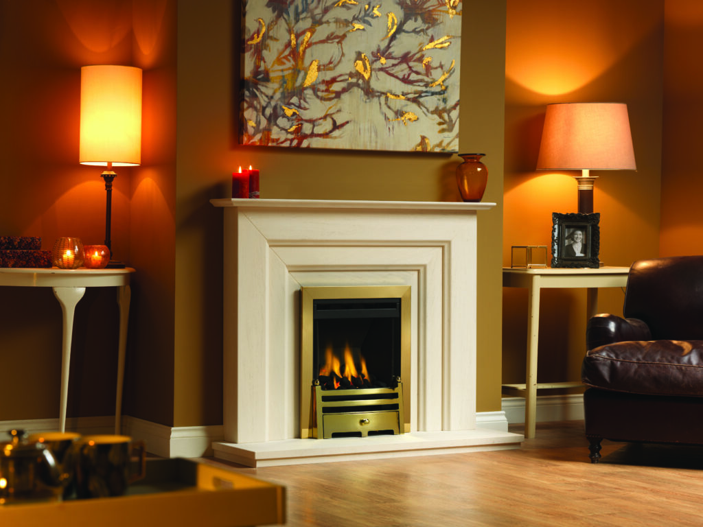 Fireplace in living room