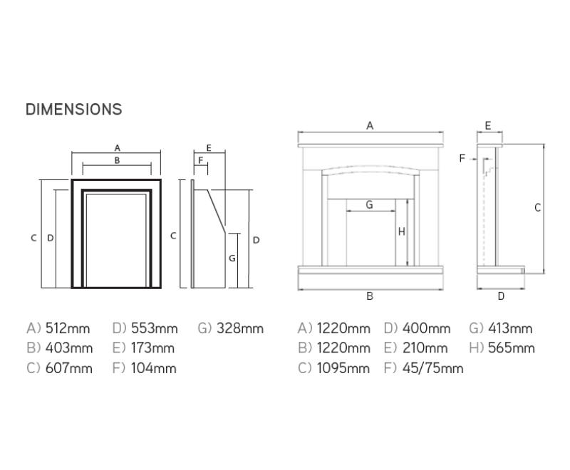Montese (Cadiz Suite) Dimensions