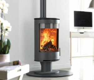 PVR Cylinder stove on pedestal stands